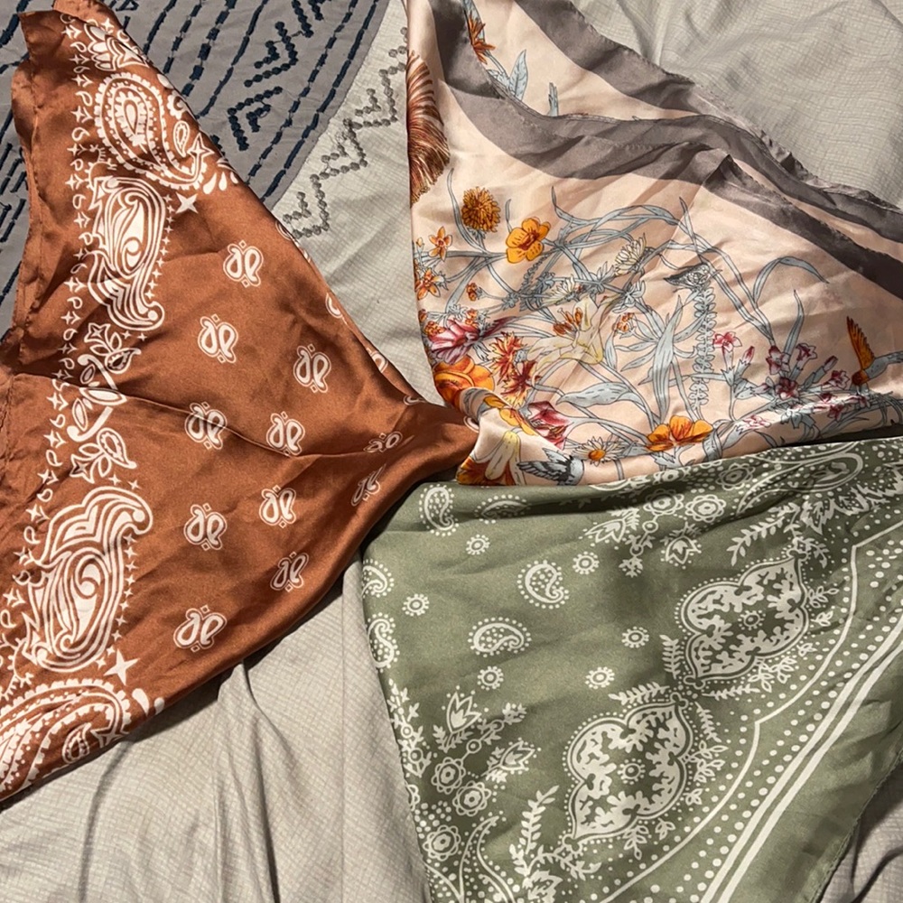 Silky Bandana Headwraps